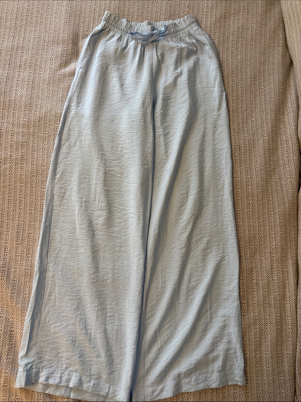Light Blue Wide Leg Women's Pants